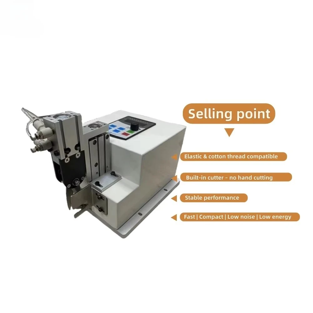 KUNJIN Imitates Hand Knotting Machine Semi-Automatic String Knotter with Built-in Cutter for Elastic Thread & Cotton Thread