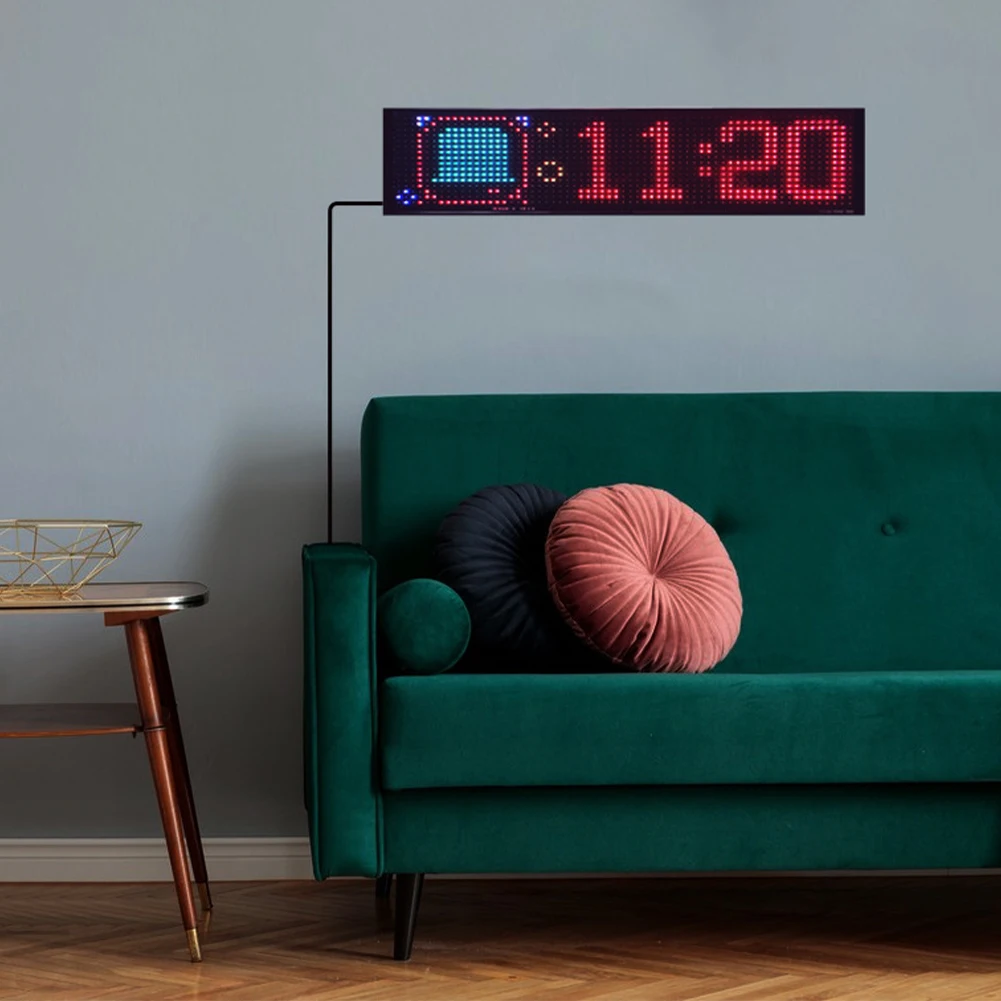 2 шт. светодиодный экран, панель USB 5 В, светодиодный знак, управление приложением, программируемая матричная панель, автомобильный светильник с глазами дьявола для магазина, бара, отеля