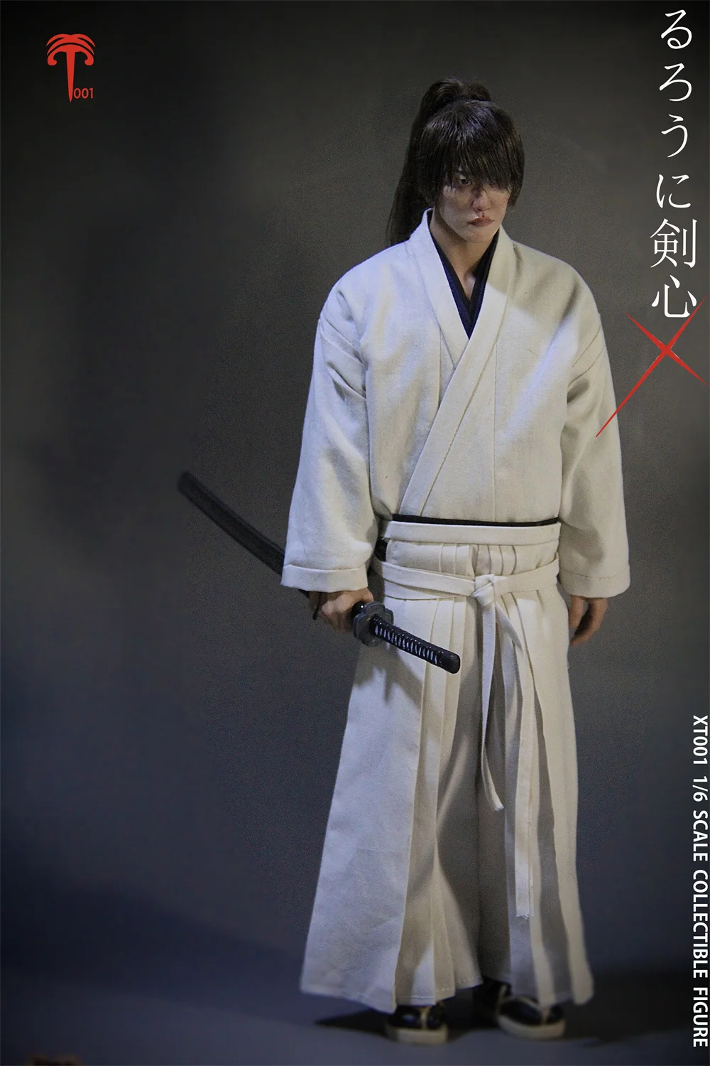 Collectible XT001 1/6 Scale Male Soldier Satoh Takeru White Suit HIMURA KENSHIN Rurouni Kenshin 12" Action Figure Full Set Model