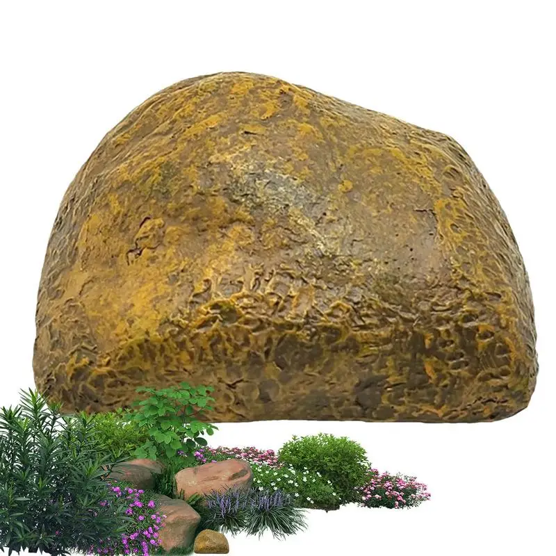 Fake Rock Key Hider Weather Resistant Key Rock Hider Water Proof Diversion Safes Garden Ornaments Realistic For Gardening