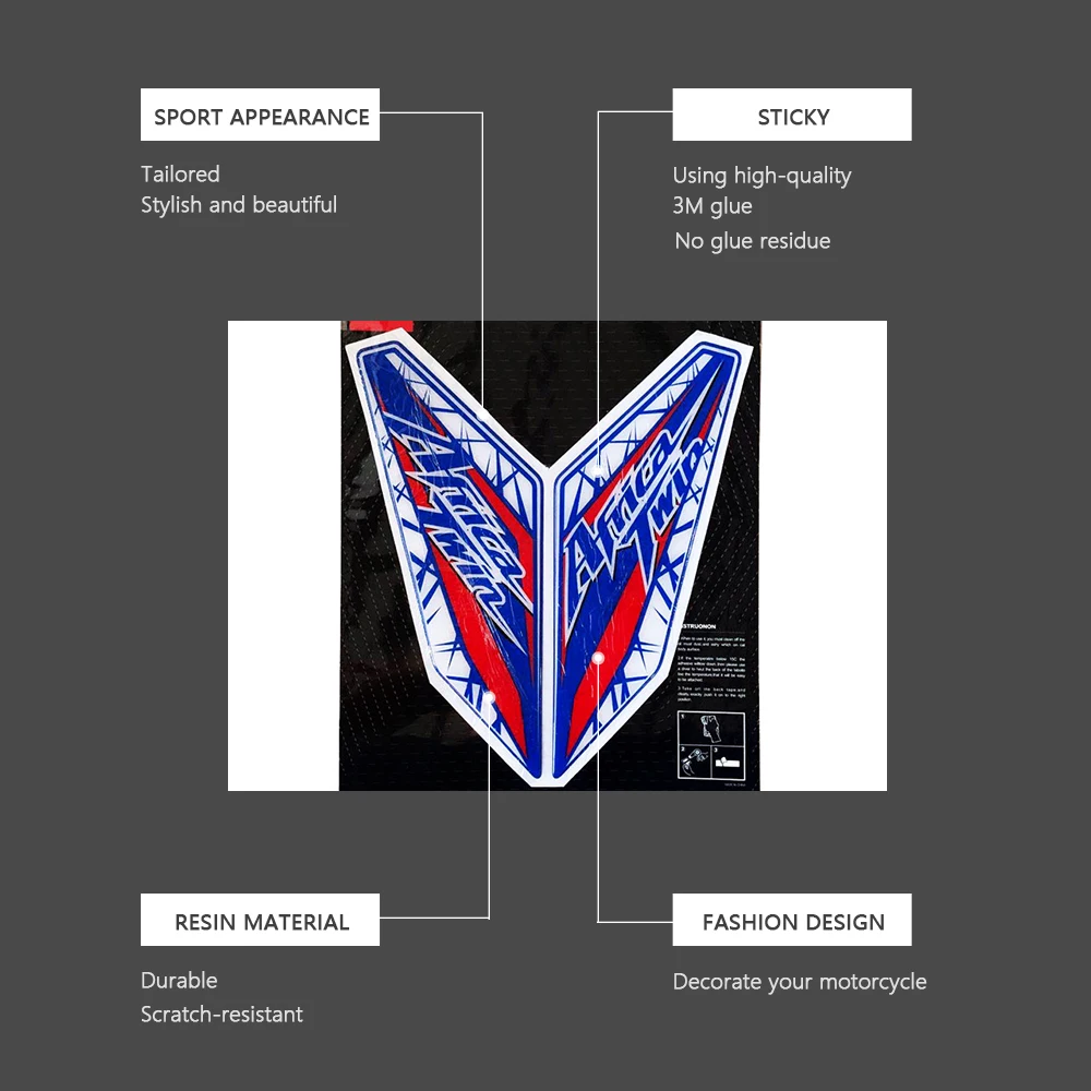 Motorcycle Sticker CRF 1000L Front Fender Mudguard Decal CRF 1000 L For Honda CRF1000L Africa Twin 2016 2017 2018 2019