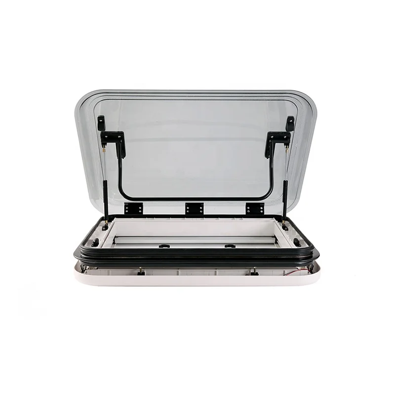 

Tom AutoAluminum Sunroof LED Skylight Car Roof Window With Gauze Blinds Suitable For Trailer RV