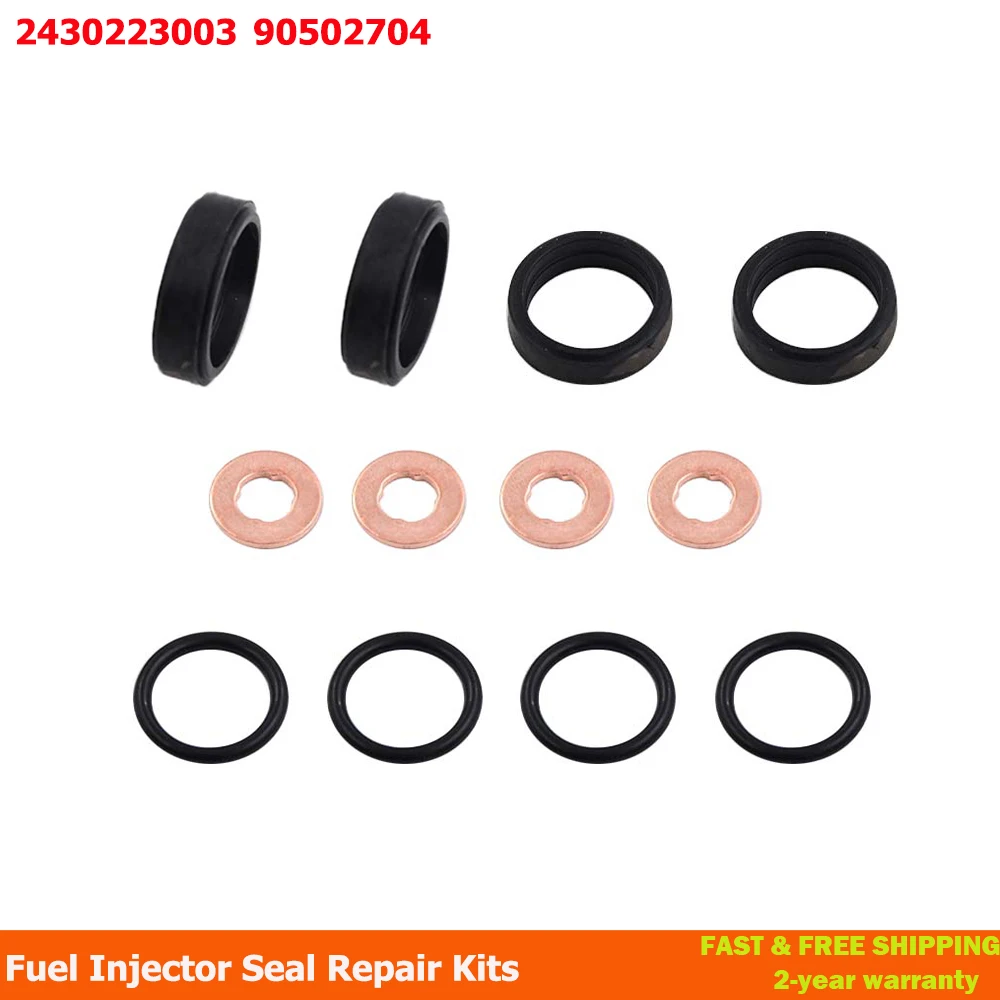 12Pcs/Set 2430223003 Diesel Petrol Fuel Injector Seals Washers O-rings For Opel Vauxhall Vectra Astra G 90502704 821675 90500732