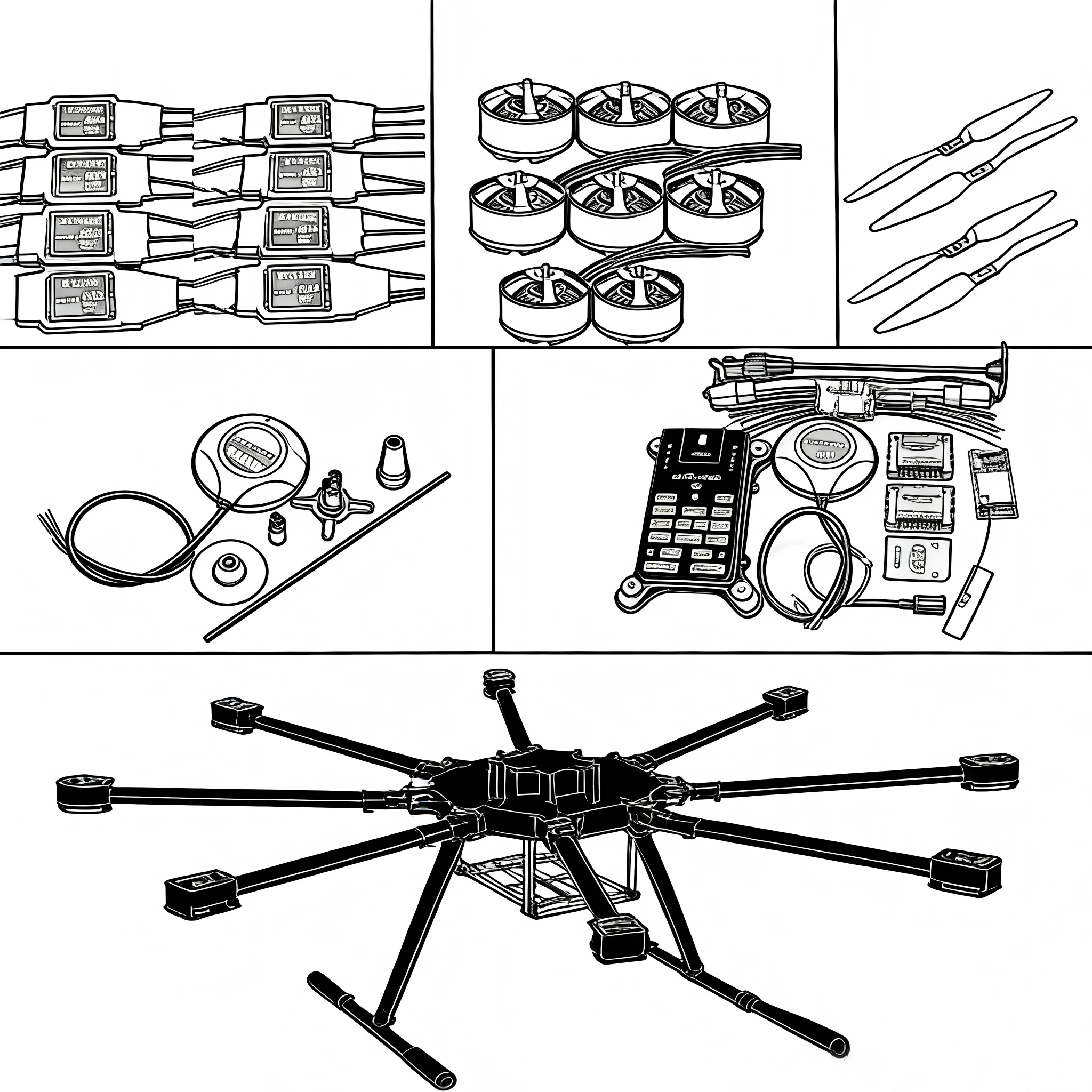 

Комплект для октрокоптера LX1100: полностью карбоновая рама, ESC BLHELI 40A, полетный контроллер PX4 PIXHawk 6C PRO, двойные датчики M8N/M9N/M10, моторы D4114