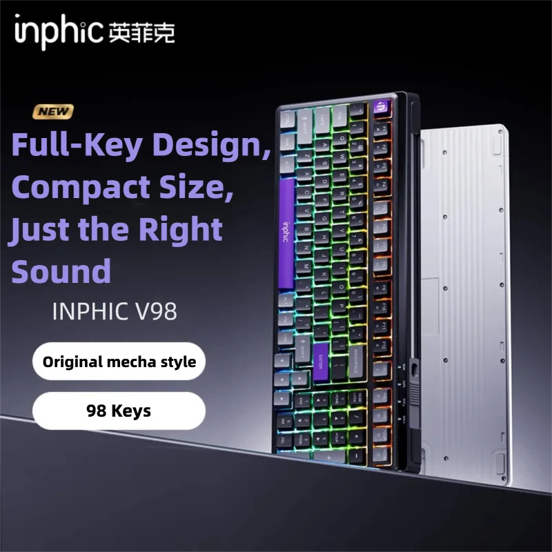 INPHIC V98 TYPE-C Przewodowa k – Gaming Keyboard No Noise recenzja i cena