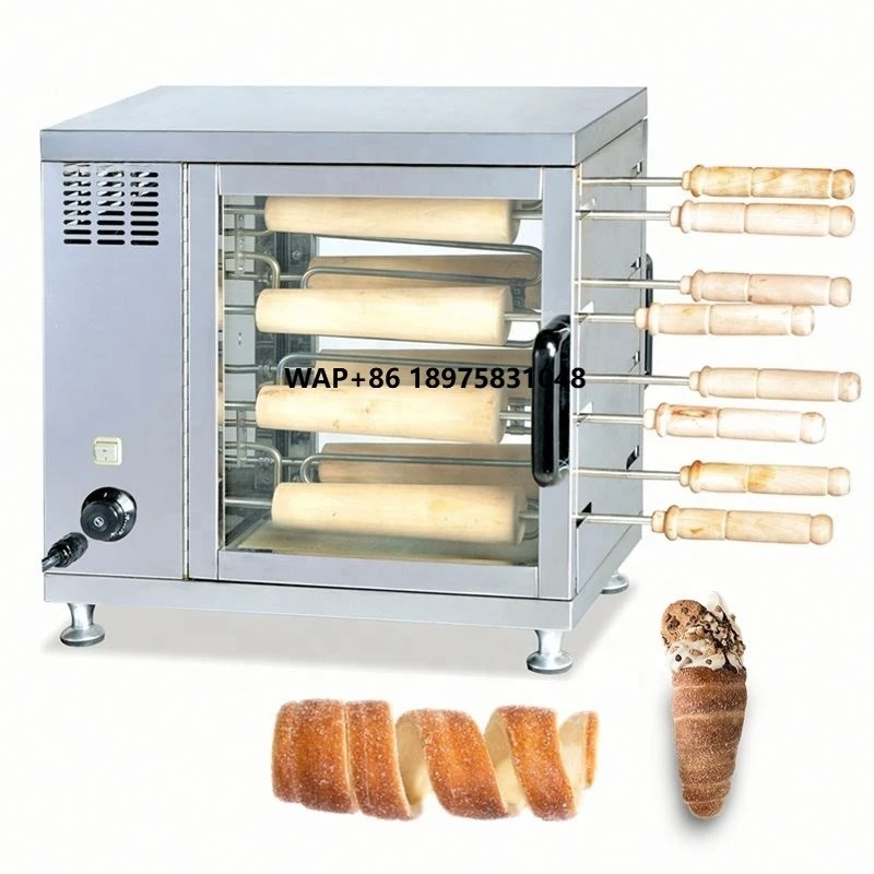 

Chinese commercial bread machine manufacturer new Kurtos Carax oven chimney cake oven roller uses ingredients milk water