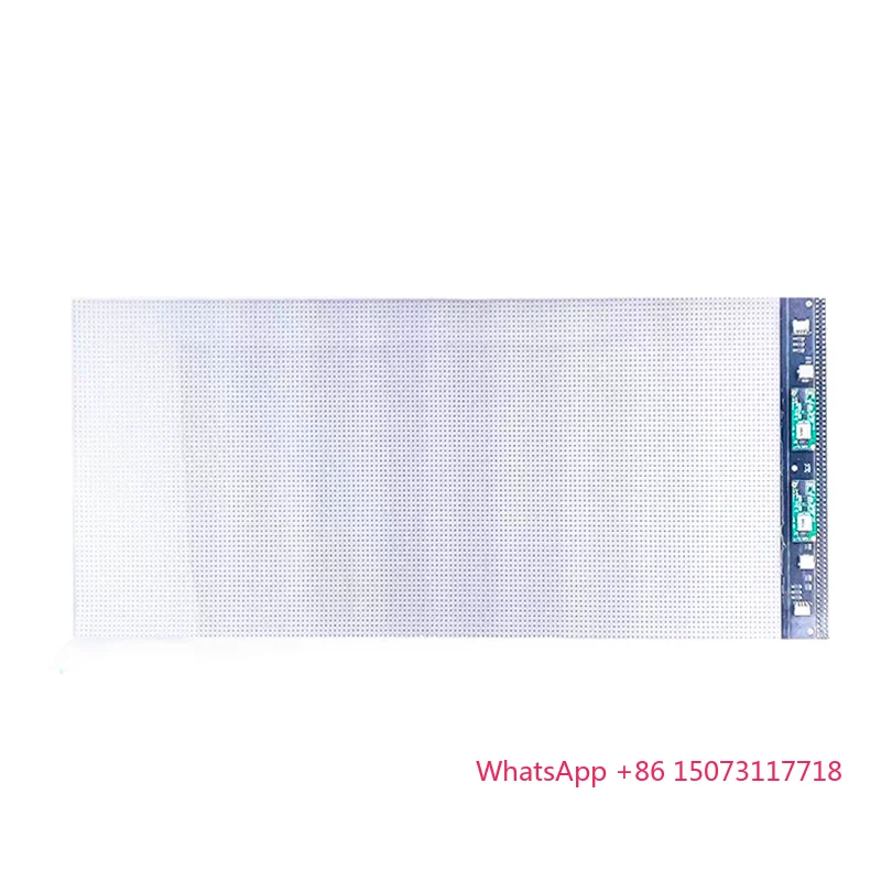 Display flessibile principale trasparente a colori con schermo a film di cristallo flessibile per interni personalizzato