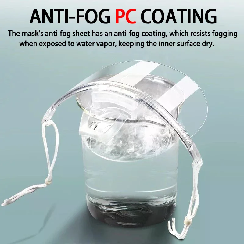 Kookspecifiek horecamasker Keuken Transparant beschermend gelaatsscherm 10-pack