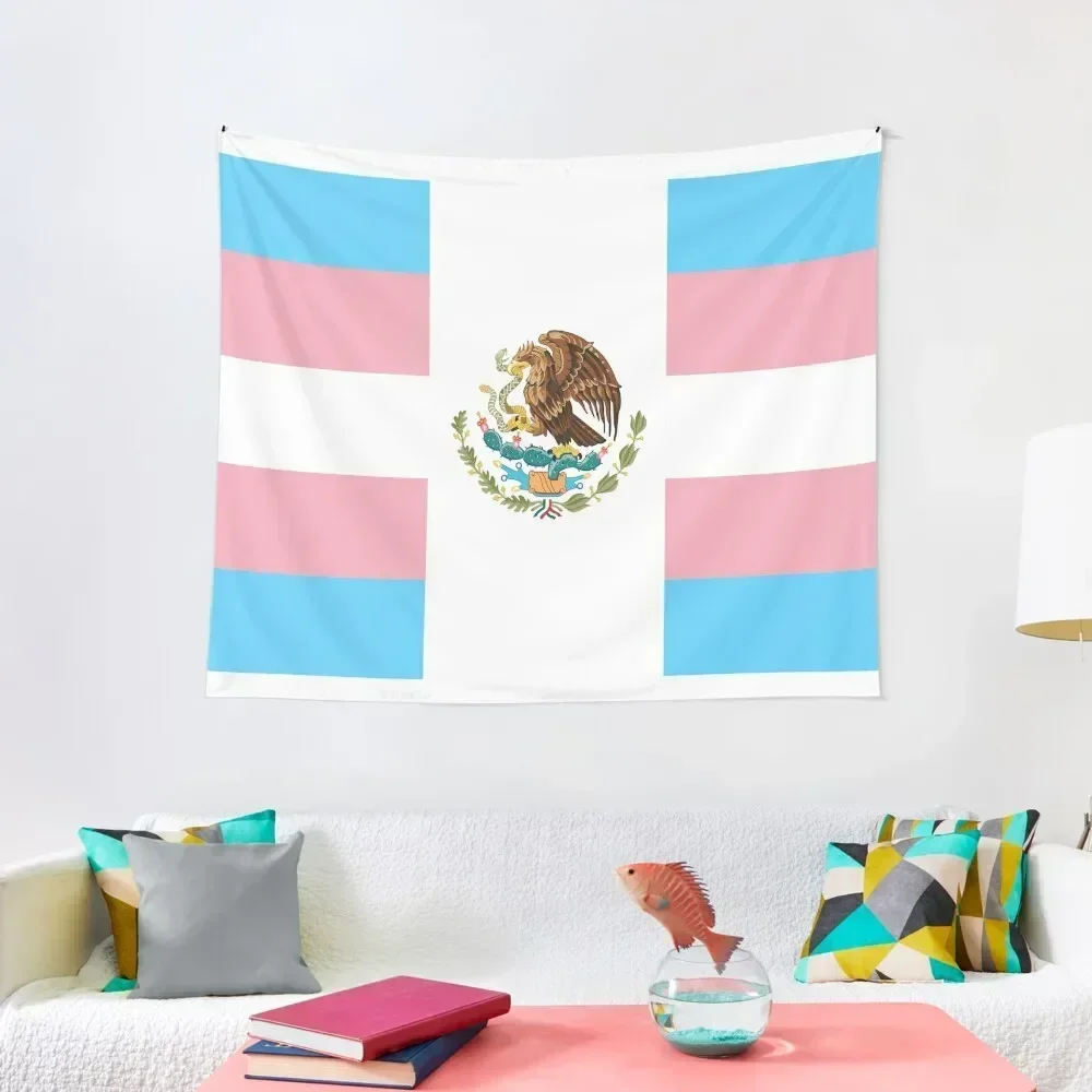 

Mexican Trans Pride Flag Tapestry Funny Home Supplies Tapestry