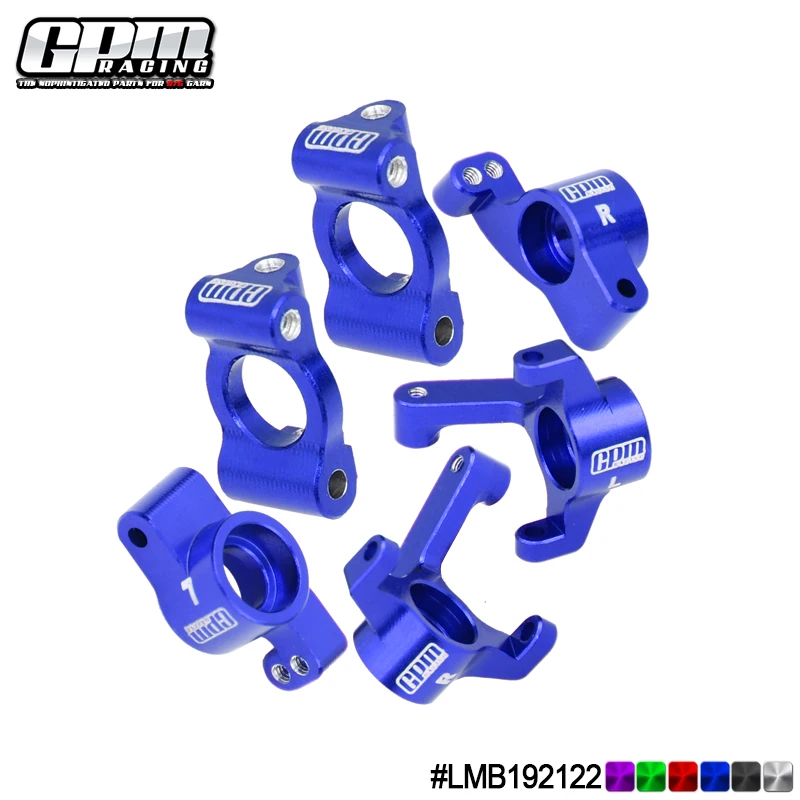 GPM 7075 Alu Front Caster Blocks &Spindles & Rear Hubs Set For LOSI 1/24 Micro-B