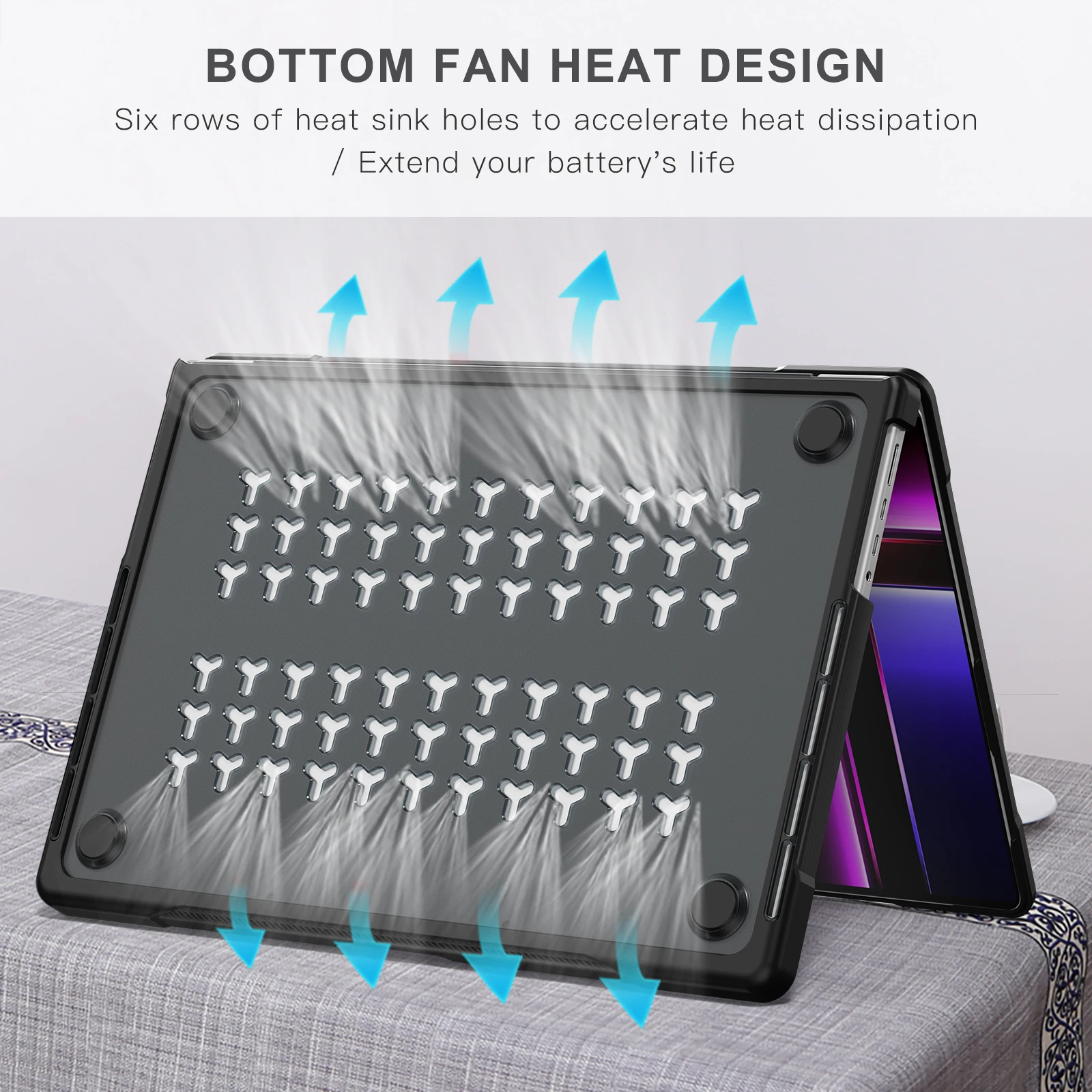 Laptop Sleeve Case for Apple Macbook Pro Air Laptop Bag Cases 16 15 14 13 13.6 inch Plastic Sleeve Matte Hard Shockproof Cover