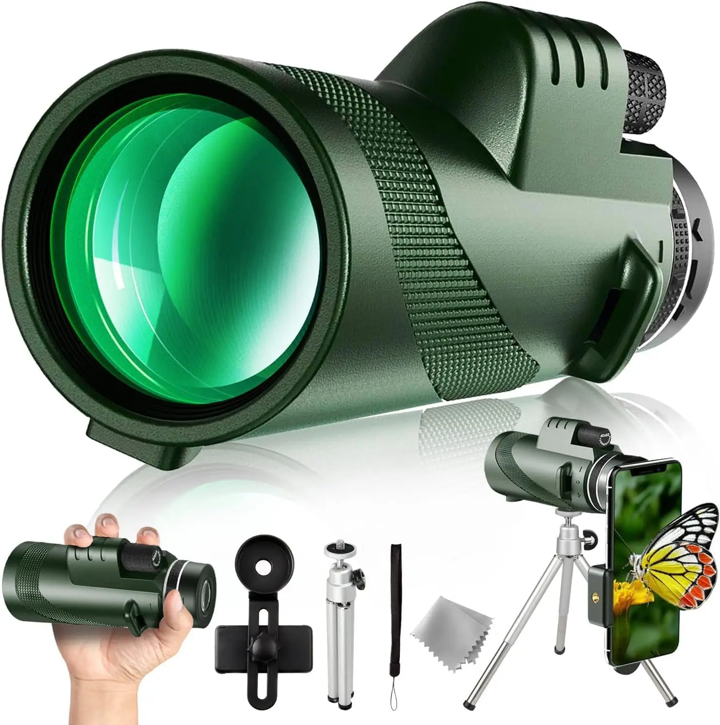 Portable Telescope Zoom Monocular HD 8X42 Ipx4 Waterproof Long Distance Mini Powerful Hunting Sports Outdoor Camping Travel Hike