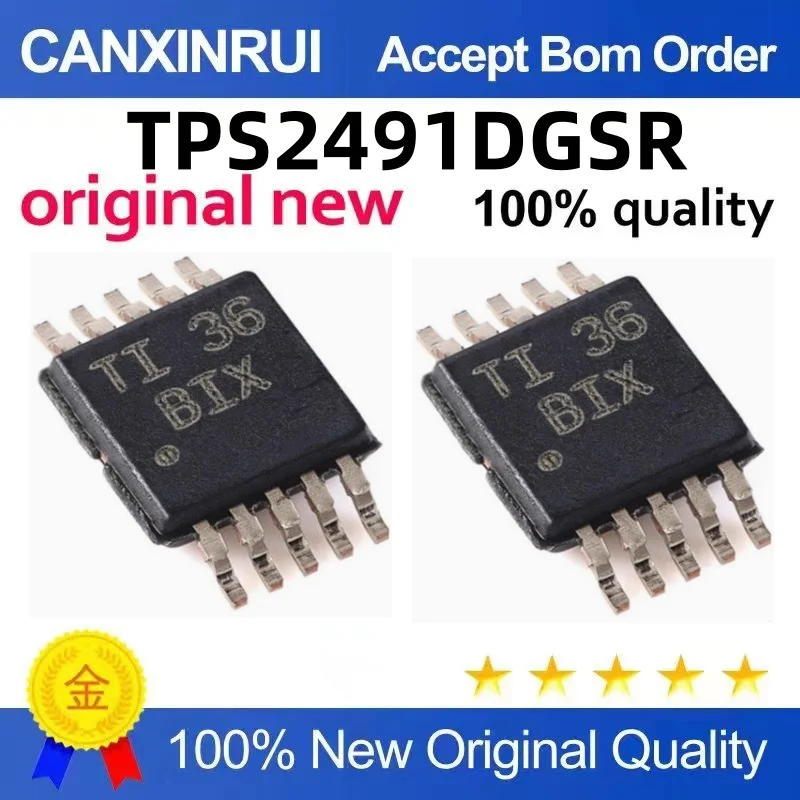 

TPS2491DGSR TPS2491 Silkscreen BIX MSOP-10 Controller Chip