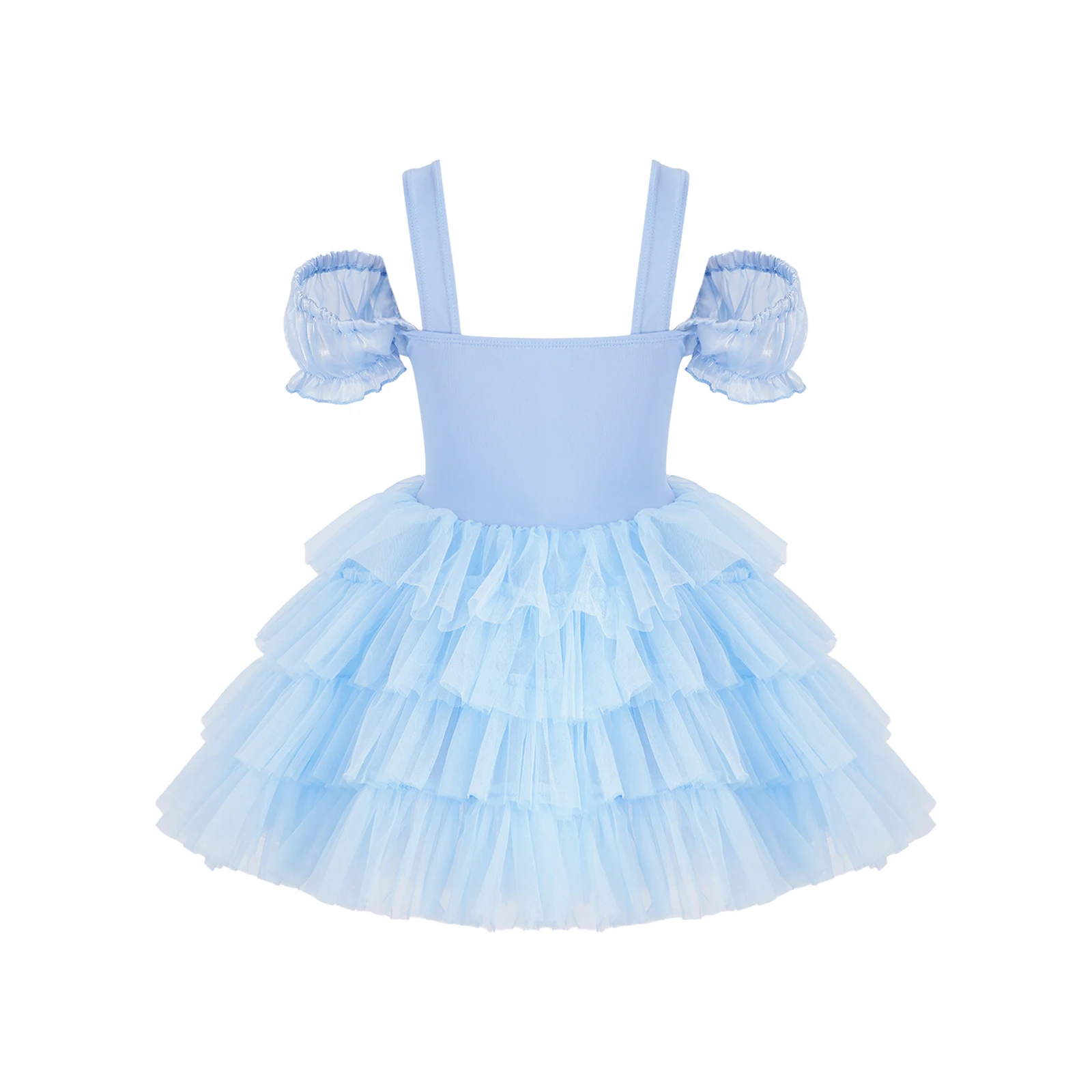 Children Tulle Tutu Princess Dress Ballet clothes Kids Girls Ballerina Dance Costume Shiny Sequin for Performance Dance Class