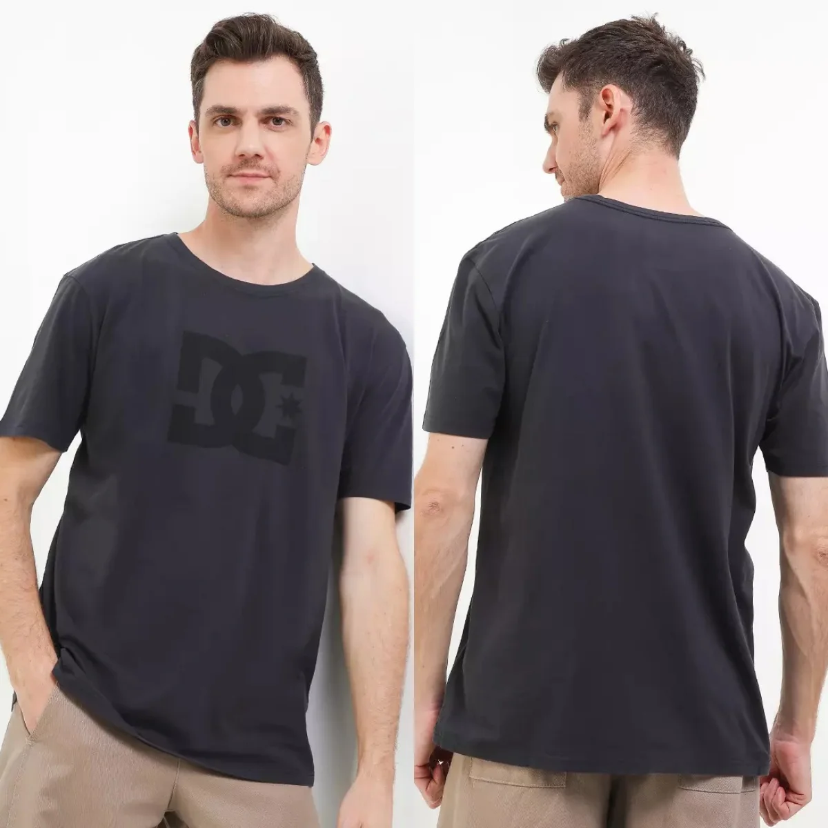 Camiseta de marca DC Classic Skateboarding Extreme Sports, camiseta gráfica de algodón para hombres y mujeres, ropa de calle de verano