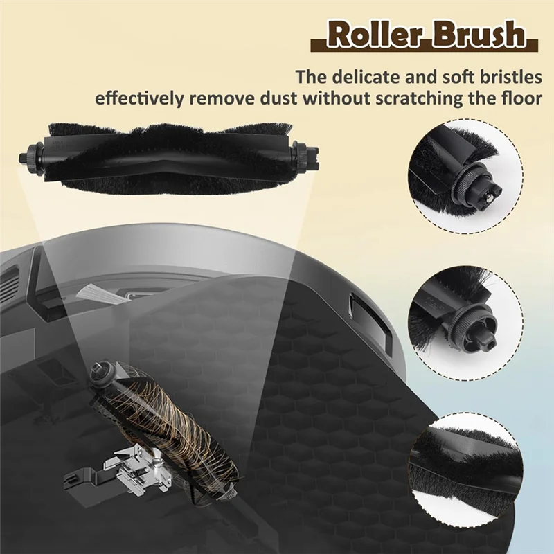 Комплект для замены робота-пылесоса Eufy L60/L50: включает в себя основные боковые щетки и фильтры HEPA.