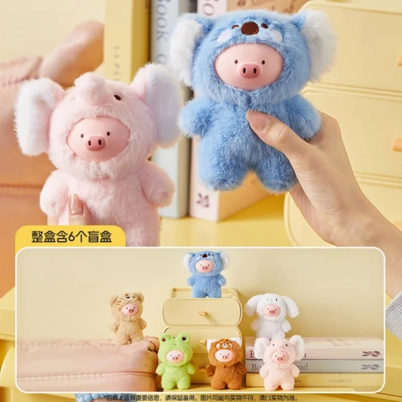 Original Genuine Kawaii Anime Mini Family Series Gigi Pig Blind Box Interesting Present Sweetness Gift Pendant Blind Boxes