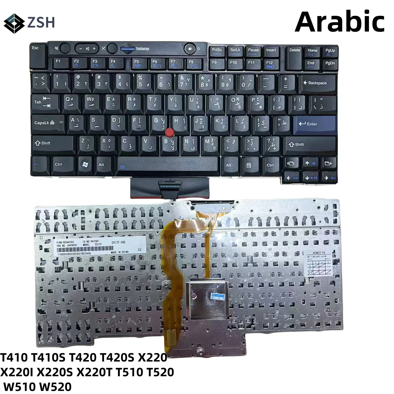 AR Arabic Laptop Keyboard for Lenovo Thinkpad T410 T410S T420 T420S X220 X220I X220S X220T T510 T520 W510 W520 Laptop Keyboard