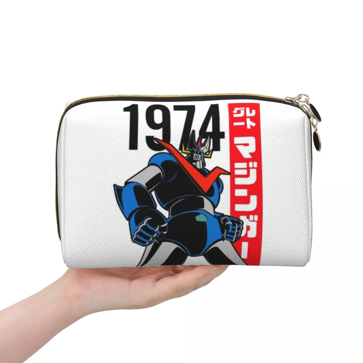 Mazinger Z Mad Robot Grendizer Anime Manga Women Cosmetic Bag Travel Makeup Organizer Pouch Toiletry Storage Dopp Kit Case