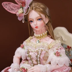 Dream Fairy 1/3 Doll BJD 62cm Court style Ball Jointed body Elegant & fairy figures with Clothes Shoes Makeup for Girls