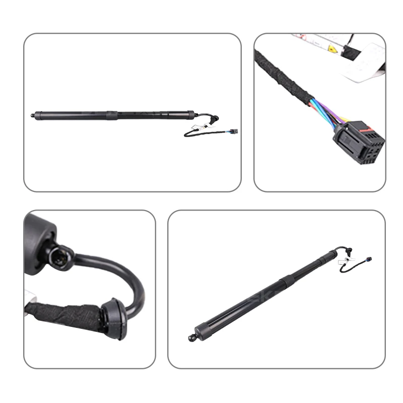 Electric Liftgate Support Rods for The Touareg II, Models 7P6827851D, 7P6827851, and 7P6827851B.