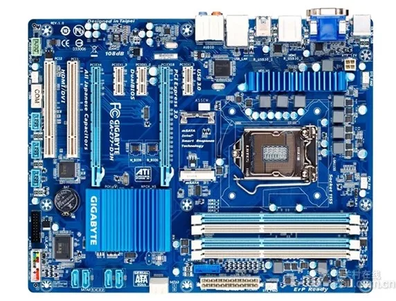 For Gigabyte GA-Z77-D3H DDR31155 Pin Z77 All Solid State Integrated Luxury Overclocking Board