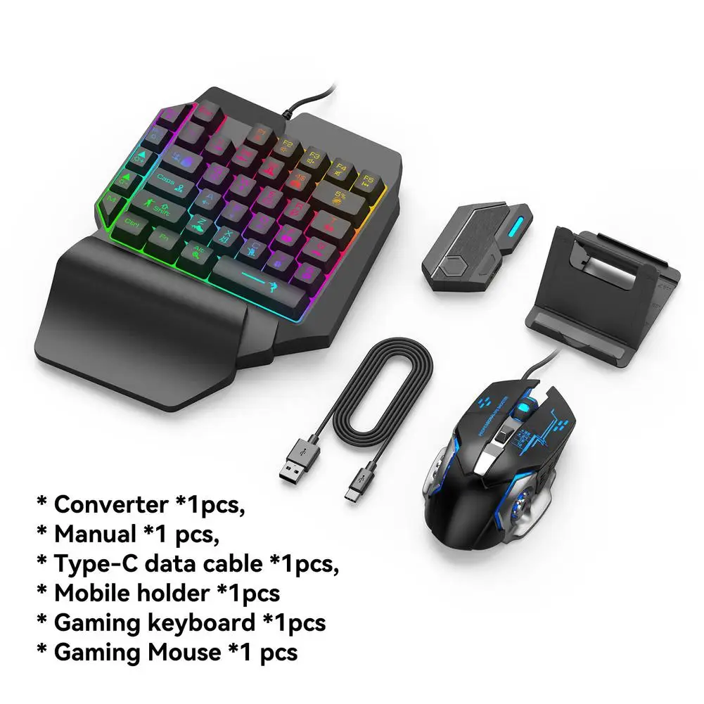 New Mobile Game Converter Keyboard Mouse Gaming Set Single Converter Bluetooth-compatible 5.0 for Gamer Accessories