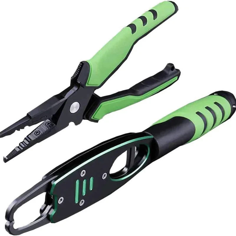 

Aluminum Alloy Fishing Pliers Grip Set with Weighing Fish Clip Lip Clip Fish Catcher Fishing Gear Accessories