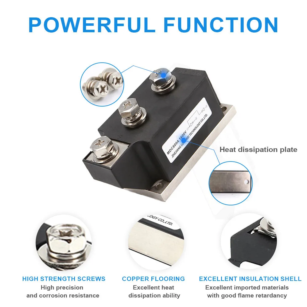 MDK MDA MDC MD 250A 300A  Diode Module Rectifier Photovoltaic DC Solar Anti-reverse Charging Anti-reverse Current Anti-Backflow