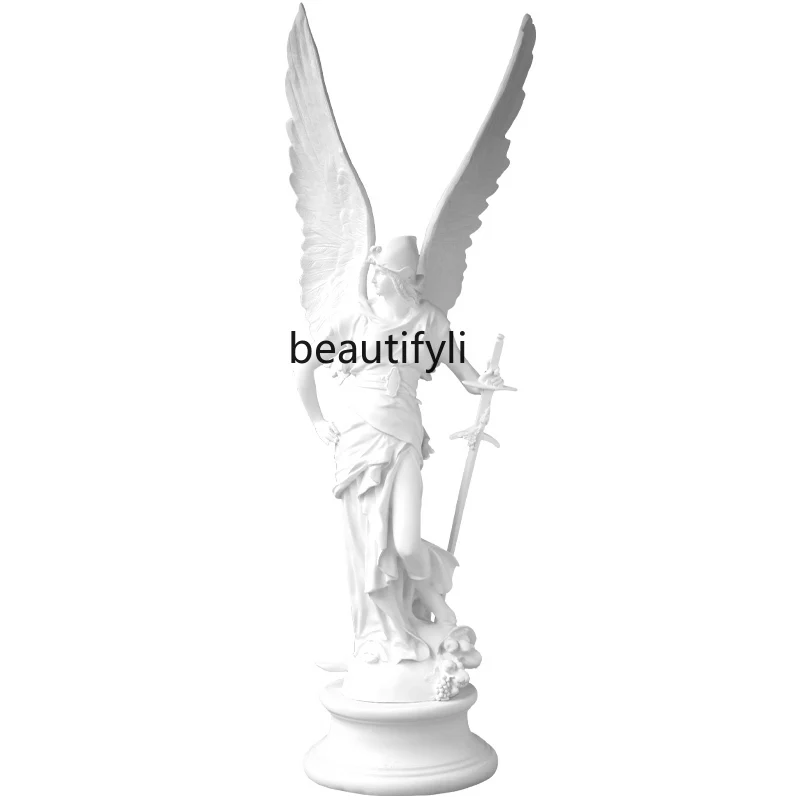 

Sculpture European Style Showroom Plaster Statue Decoration Desktop Figure Statue Resin Artwork