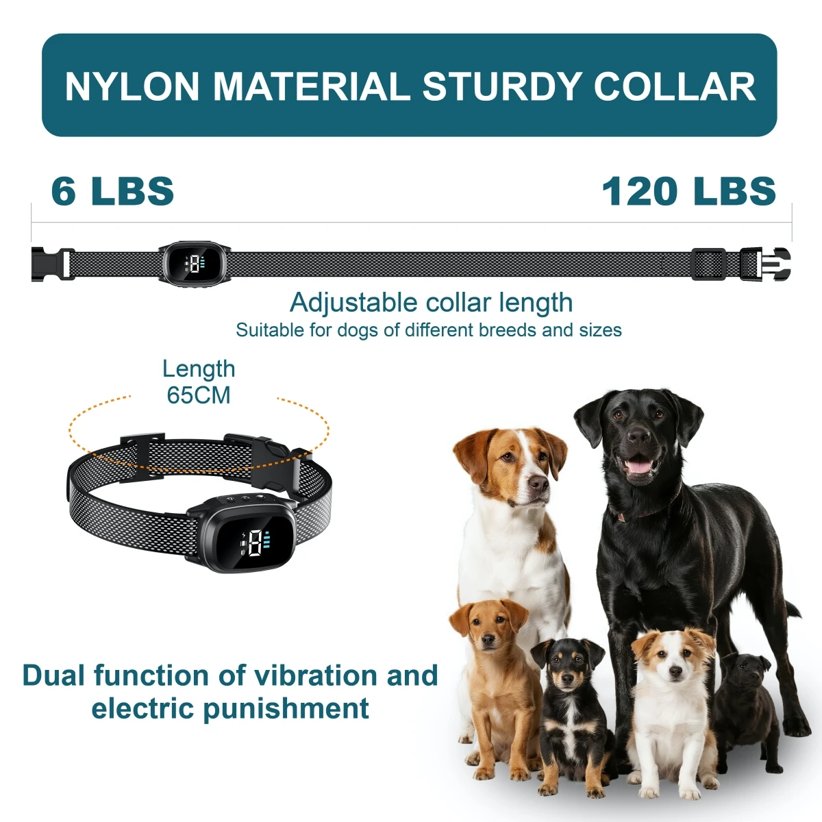 YHLC Automatic Anti Barking Dog Collar, Rechargeable Bark Stopper, Stop Barkin, Electric Training Collar for Dog