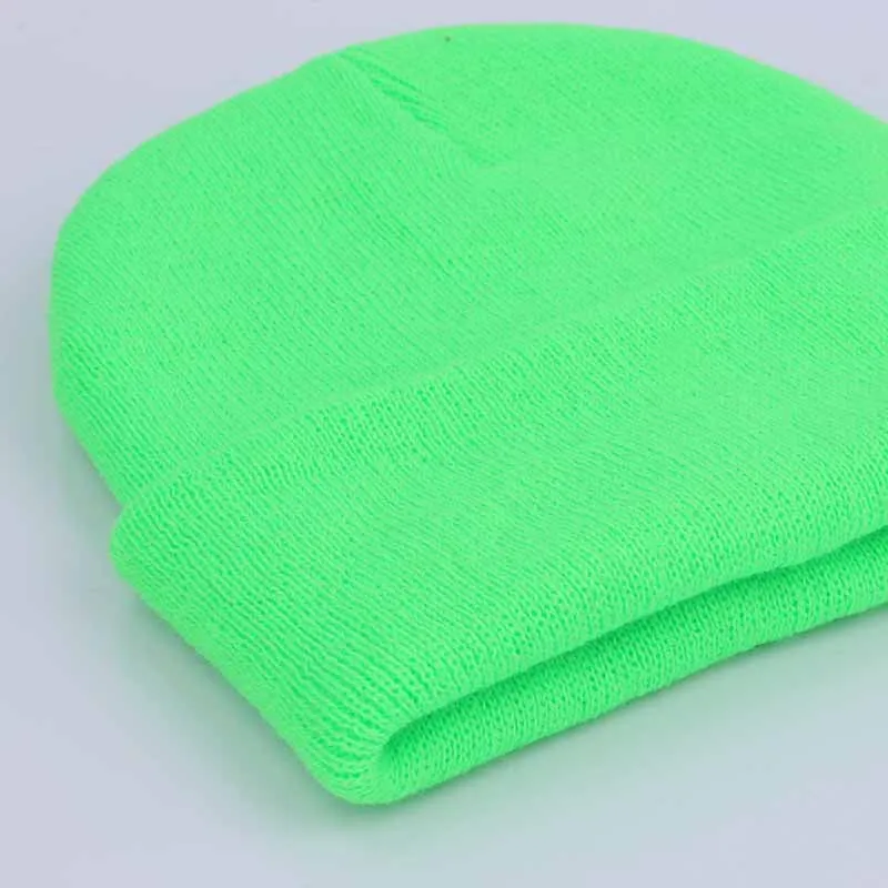 Winter Hats for Woman New Beanies Knitted Fluorescent Cute Hat Girls Autumn Female Beanie Caps Warmer Bonnet Ladies Casual Cap