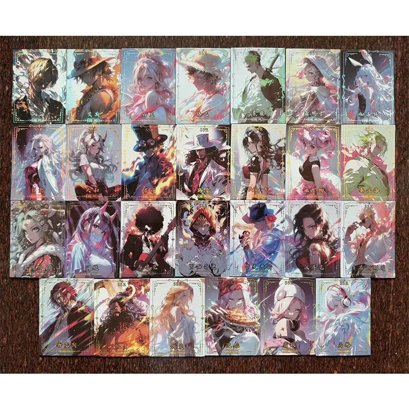 ONE PIECE ACG small set of cards Monkey D Luffy Nami Tony Tony Chopper Roronoa Zoro Boa Hancock boy Toy collection Birthday gift