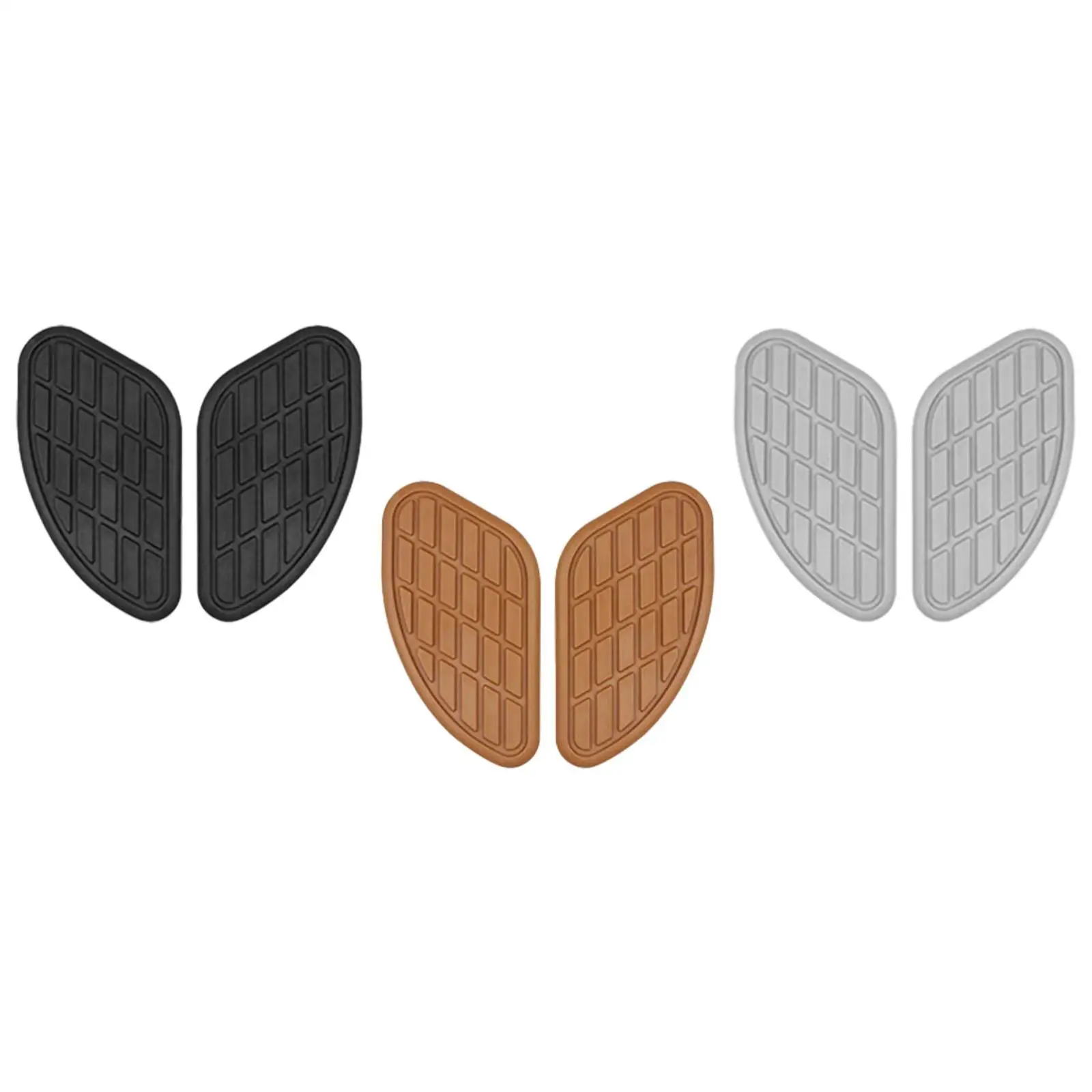 

2Pcs Motorcycle Tank Pads Easy Installation Professional Rubbe Nonslip Sturdy Gas Tank Stickers Replaces Repair Accessories