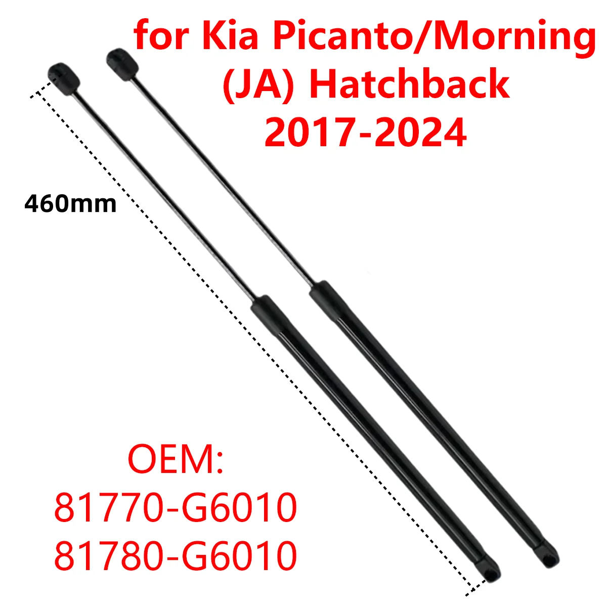2szt 81780G6010 Samochodowe podnośniki gazowe tylnej klapy bagażnika do Kia Picanto/Morning JA Hatchback 2017-2024