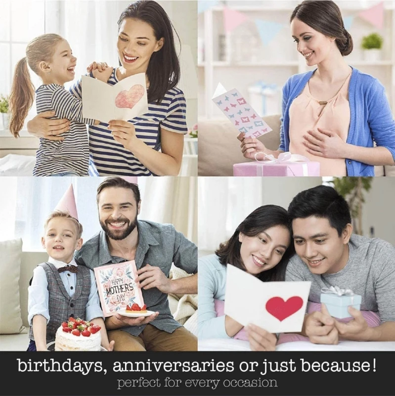 Talking Product, Writeable Greeting Card 30 Seconds Recording Record Voice Message or Music for Birthday Anniversary