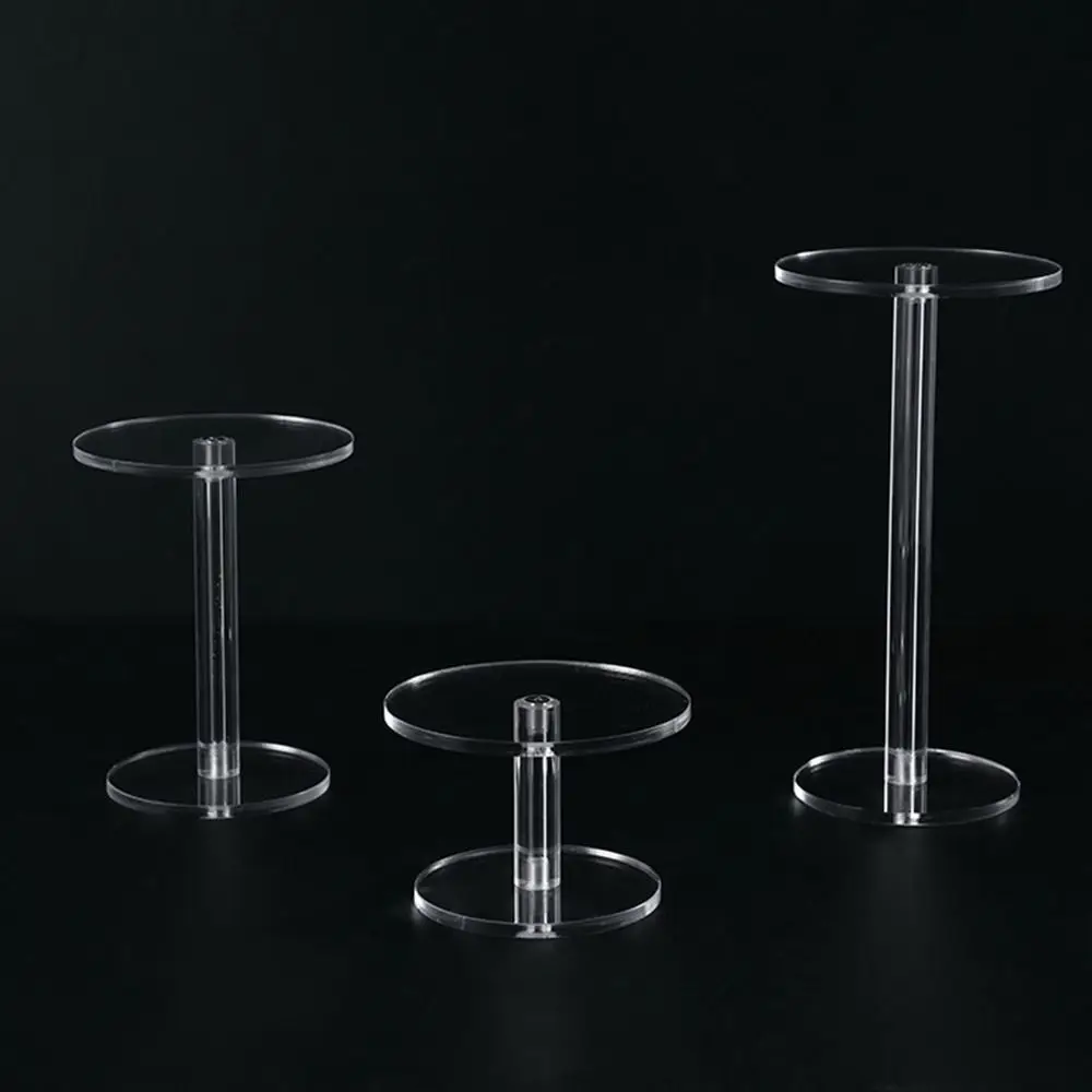 Transparent Frame Round Jewelry Blind Box Display Stand Acrylic Clear Bracelet Organizer Shelf