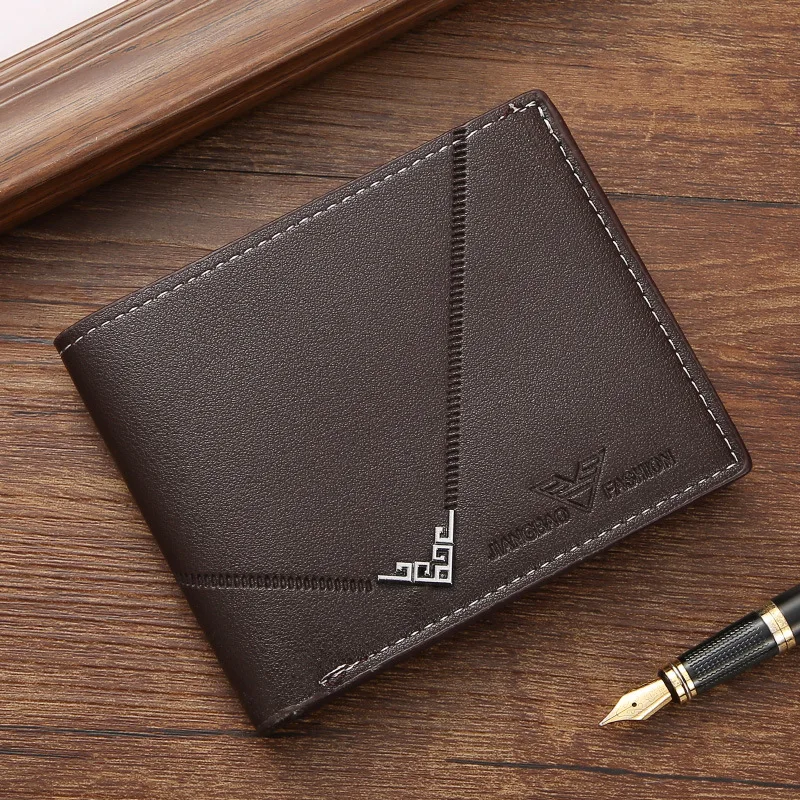Fashionable MEN'S Short Wallet, Multifunctional, Lightweight and Compact, Wear-resistant Coin Purse N815 image 4