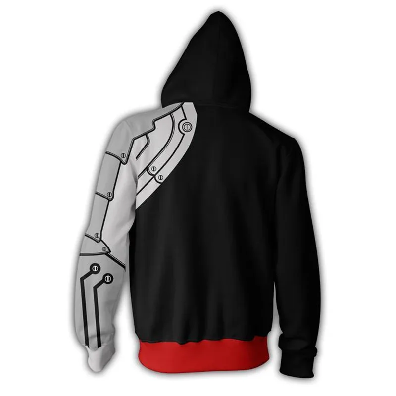 Sudadera con capucha de Anime Alchemist Edward, abrigo Elric, chaqueta de Cosplay, disfraces casuales de poliéster, ropa deportiva, tamaño