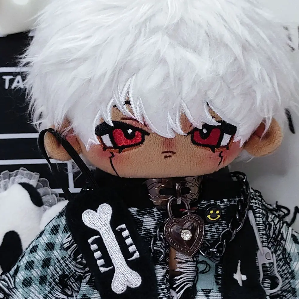 20cm peluche poupée jouet sous-culture Alpha Cyberpunk Punk Akuma Oni marron beau gars Cool monstre bande dessinée peluche changement poupée
