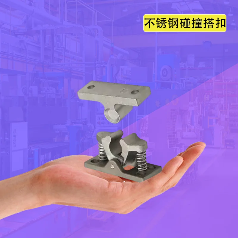 

Stainless Steel Heavy-Duty Door Collision Spring Lock Strong Suction Door Bead Buckle for Home Security