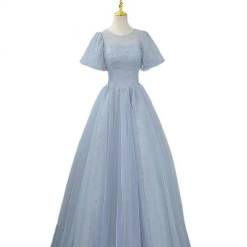 2023 nuevos vestidos De quinceañera clásico cuello redondo mangas Vintage Vestido De Debutante Mono Simple rebordear vestidos De baile personalizados