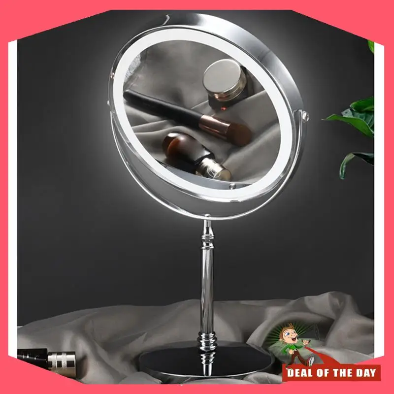 24-Hour Delivery 1Set 10X LED Mirror Magnification Cosmetic Mirror 2 Side Adjustable With 3 Colors C