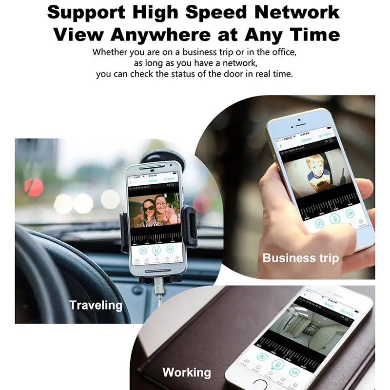 Tuya 1080P 2MP WiFi Video Doorbell Night Vision Security Camera Doorbell Smart Life Home Outdoor Smart Wireless Doorbell