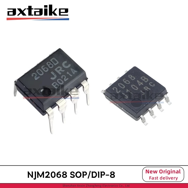 10PCS NJM2068 DIP-8 SOP-8 NJM2068D JRC2068 2068D 2068 NJM2068M DMP8 LOW-NOISE Dual Operational Amplifier IC Audio Amplifier Chip