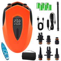 Electric Pump 20PSI 12000mAh Electric SUP Air Pump with LED Light 12V DC Suitable for Inflatable Paddle Boards Tents
