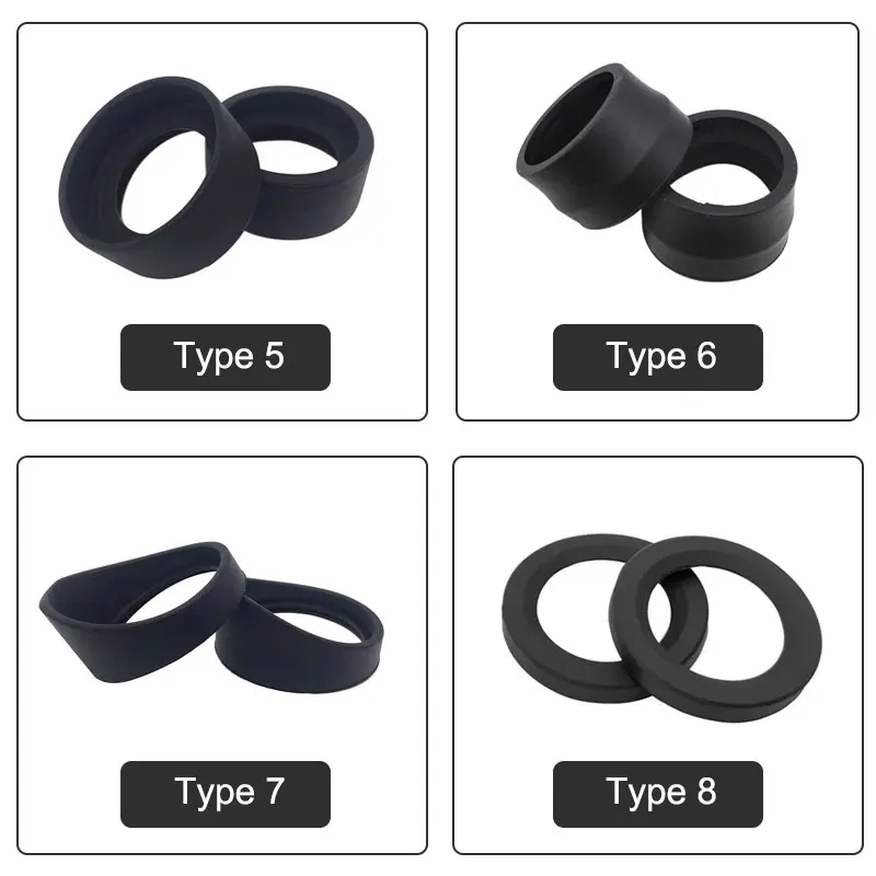 Protectores oculares de goma para microscopio estéreo, tapas de gafas, diámetro interior de 29-36mm, binoculares, telescópicos, 1 par