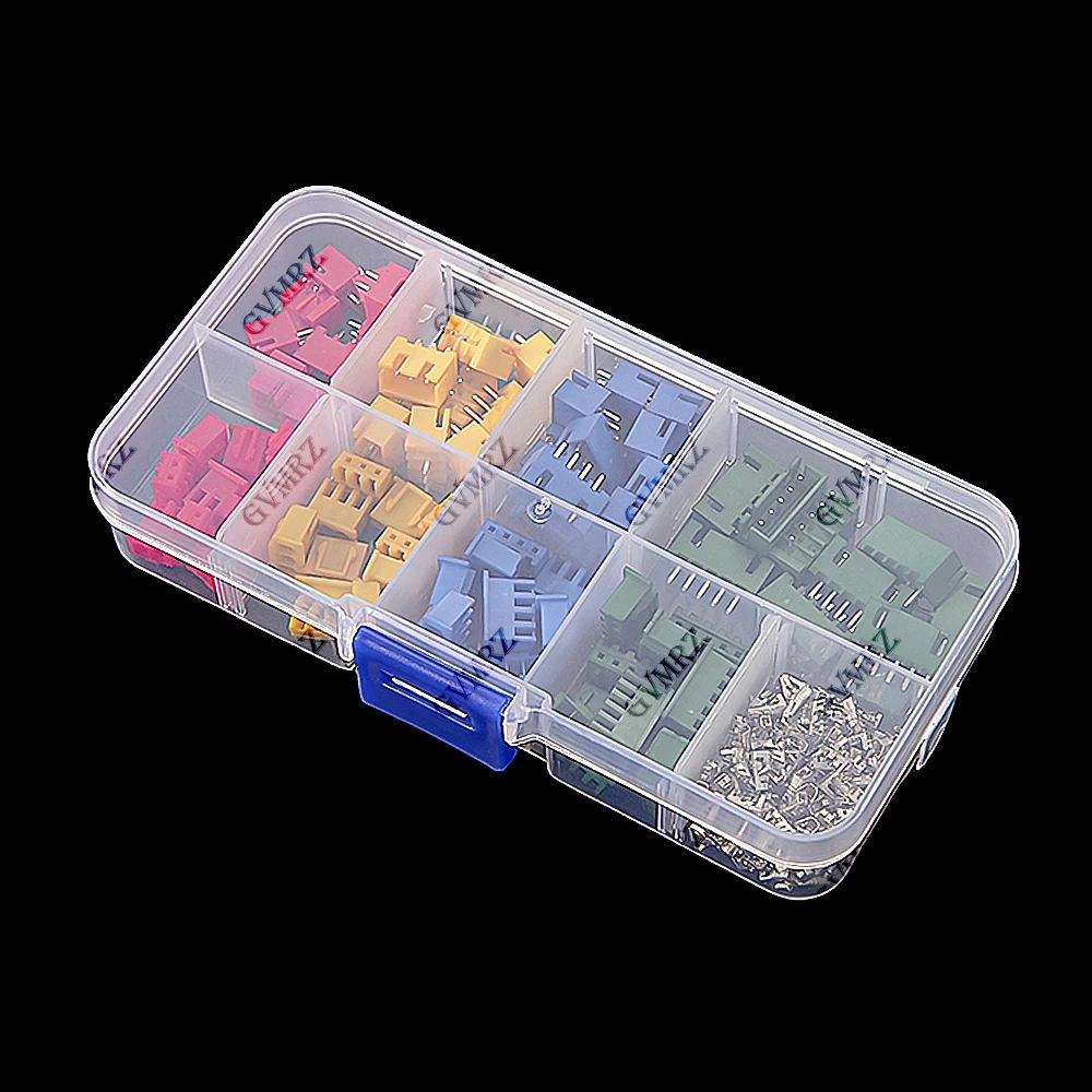 230PCS 2-5P 3 colors 2P 3P  XH2.54 2.54mm Terminals Male Female Plug Socket XH 2.54mm Connector kit Straight Pin 4P 5P
