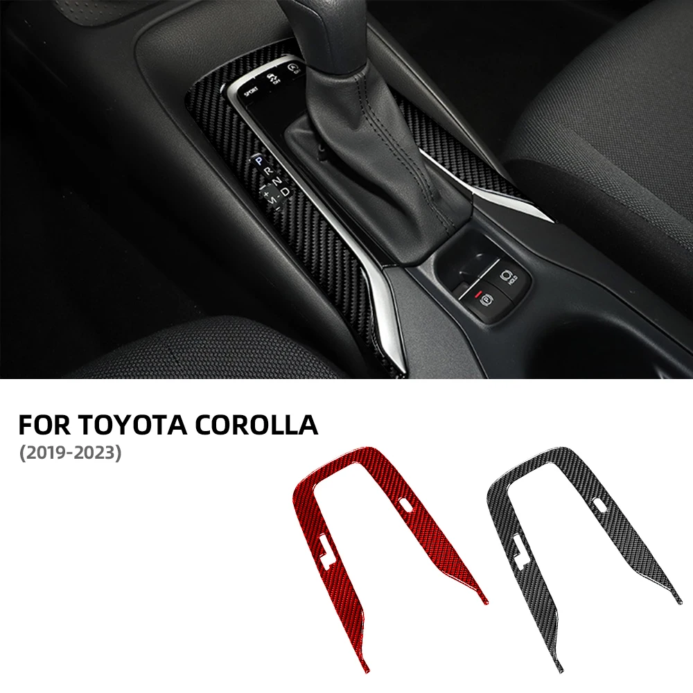 

Real Soft Carbon Fiber Sticker For Toyota Corolla 2019 2020 2021 2022 2023 Rear Gear Panel Trim Car Acceccories Interior Tools