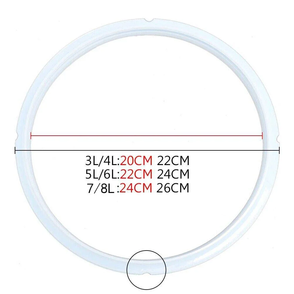 Pressure Cooker Gasket Sealing Ring For 2.5L,2.8L,3/4L, 5/6L,7/8L Electric Pressure Cooker Seal Rings Parts Kitchen Accessories